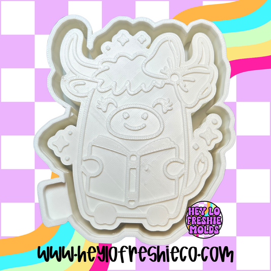 Cow With Book Silicone Mold