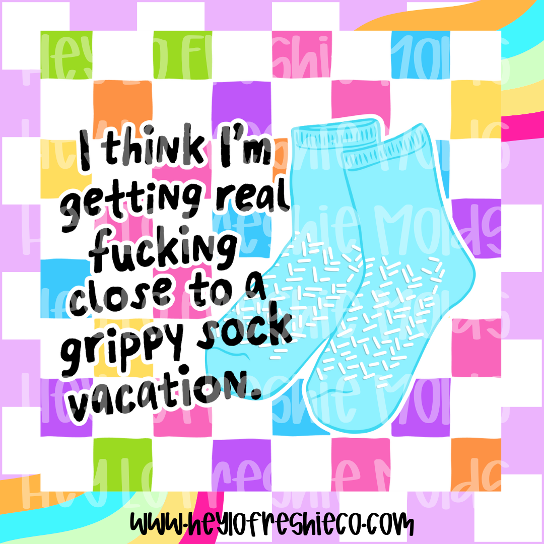Square Cardstock | Grippy Sock Vacation