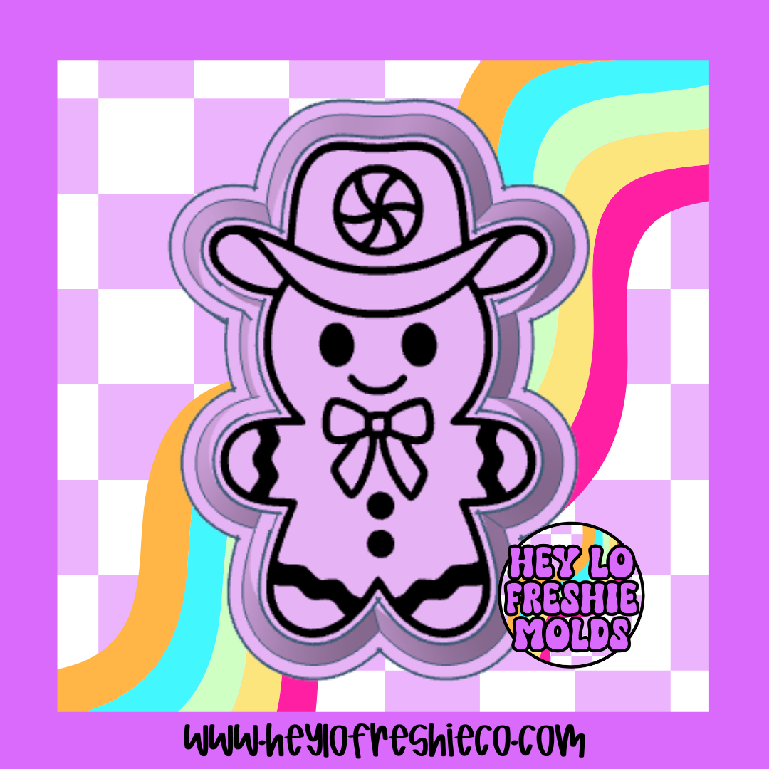 Cowboy Gingerbread Silicone Mold