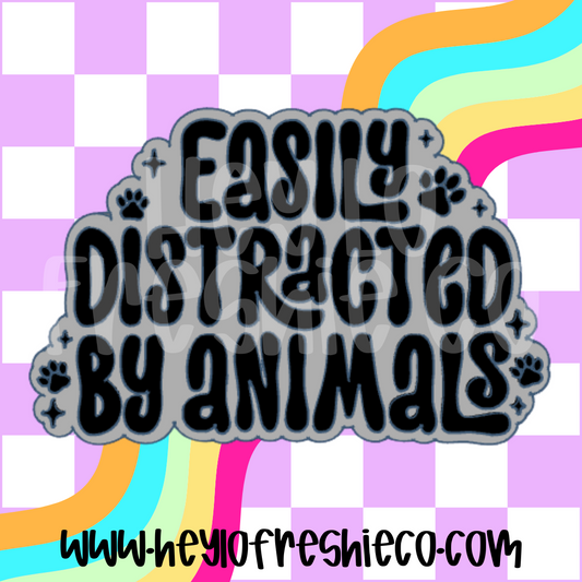 Easily Distracted By Animals Silicone Mold