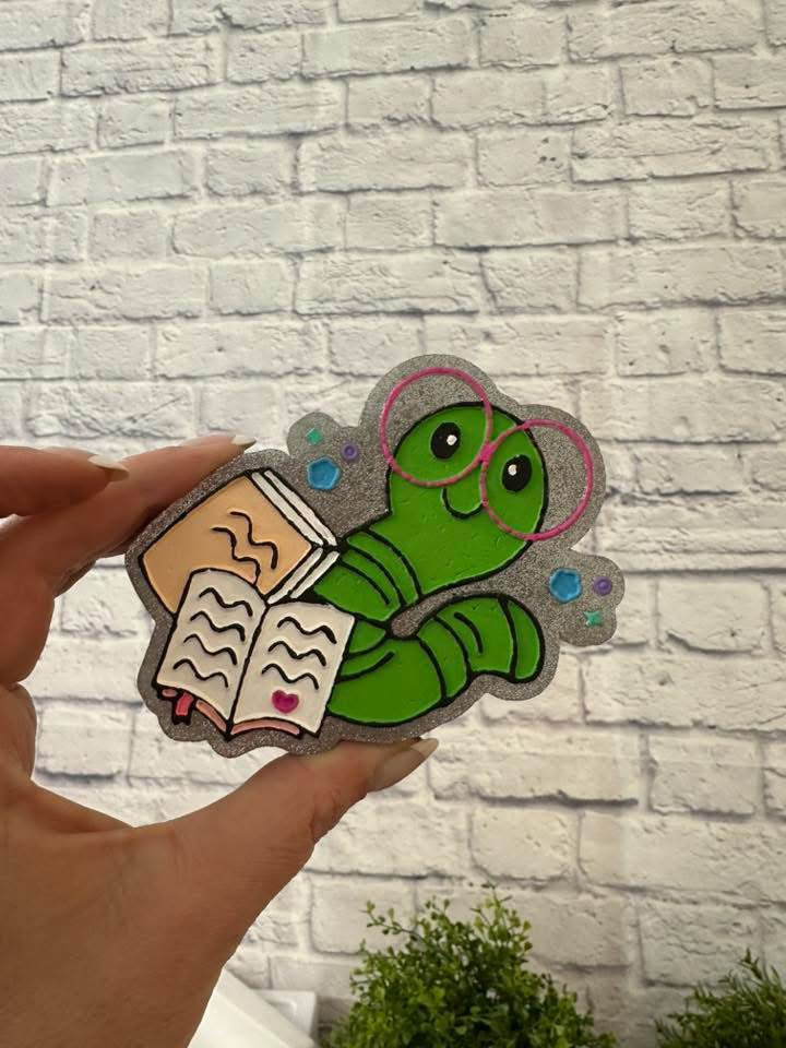 Book Worm Freshie Mold