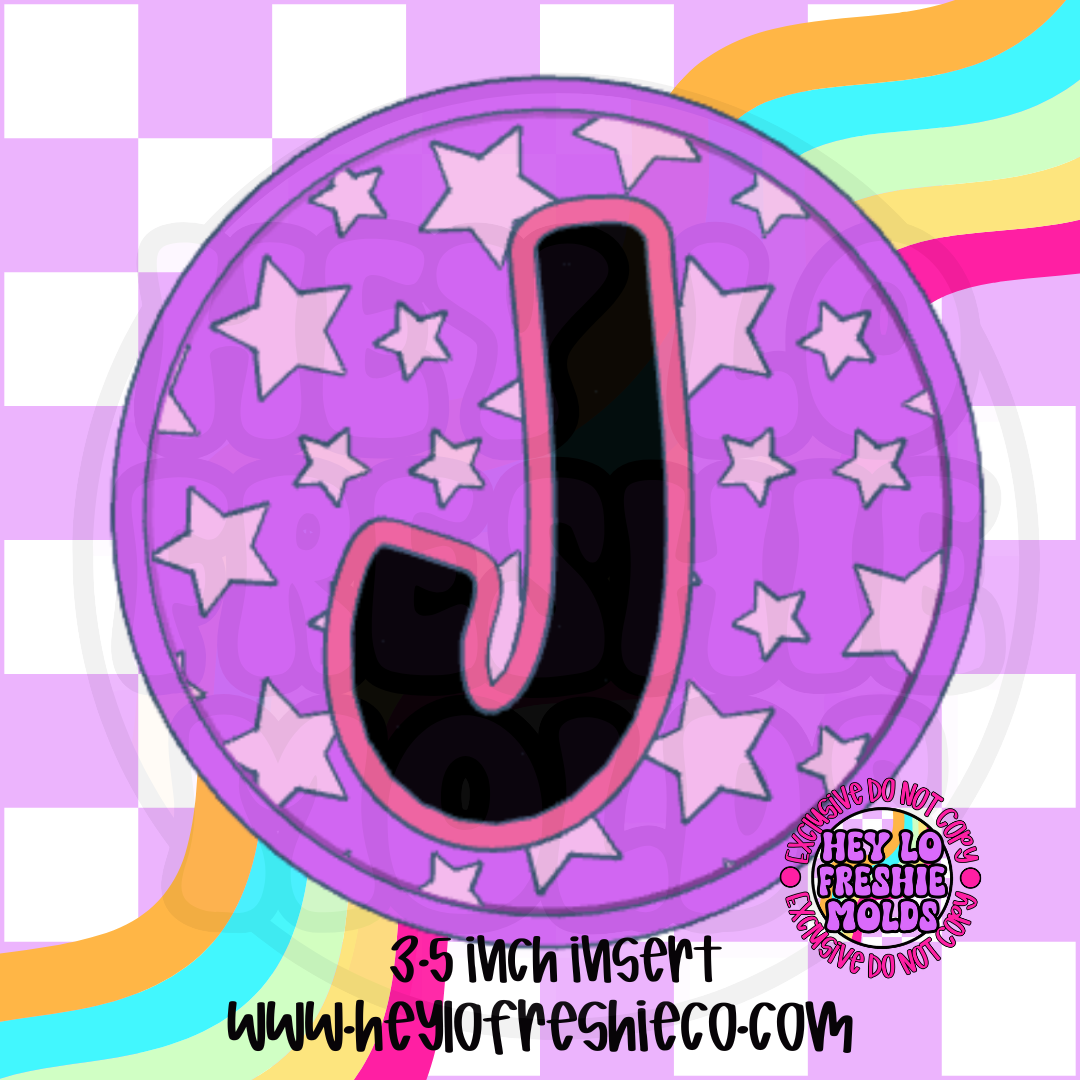 Star Letter Inserts Silicone Mold