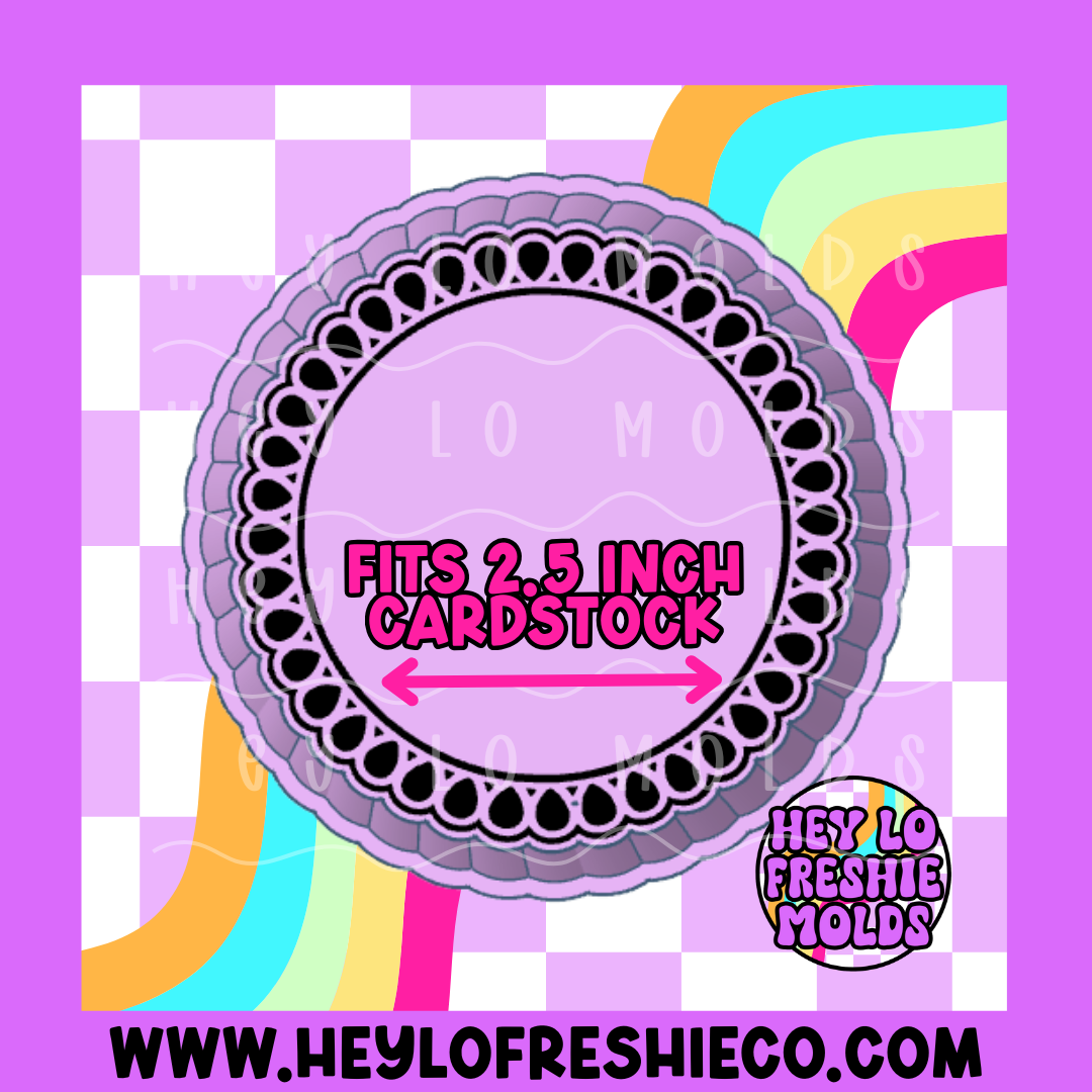 MINI Western Round Frame Silicone Mold