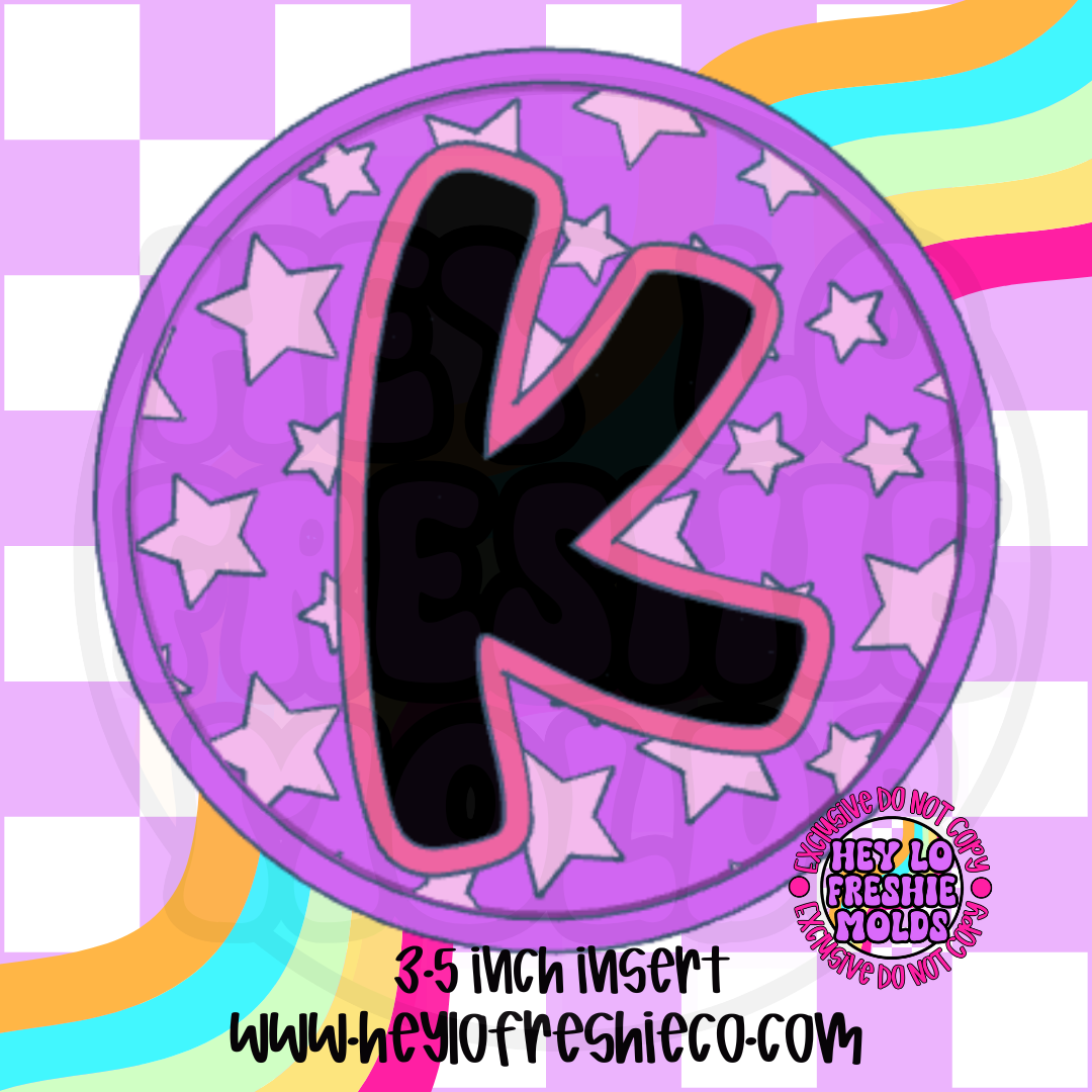 Star Letter Inserts Silicone Mold