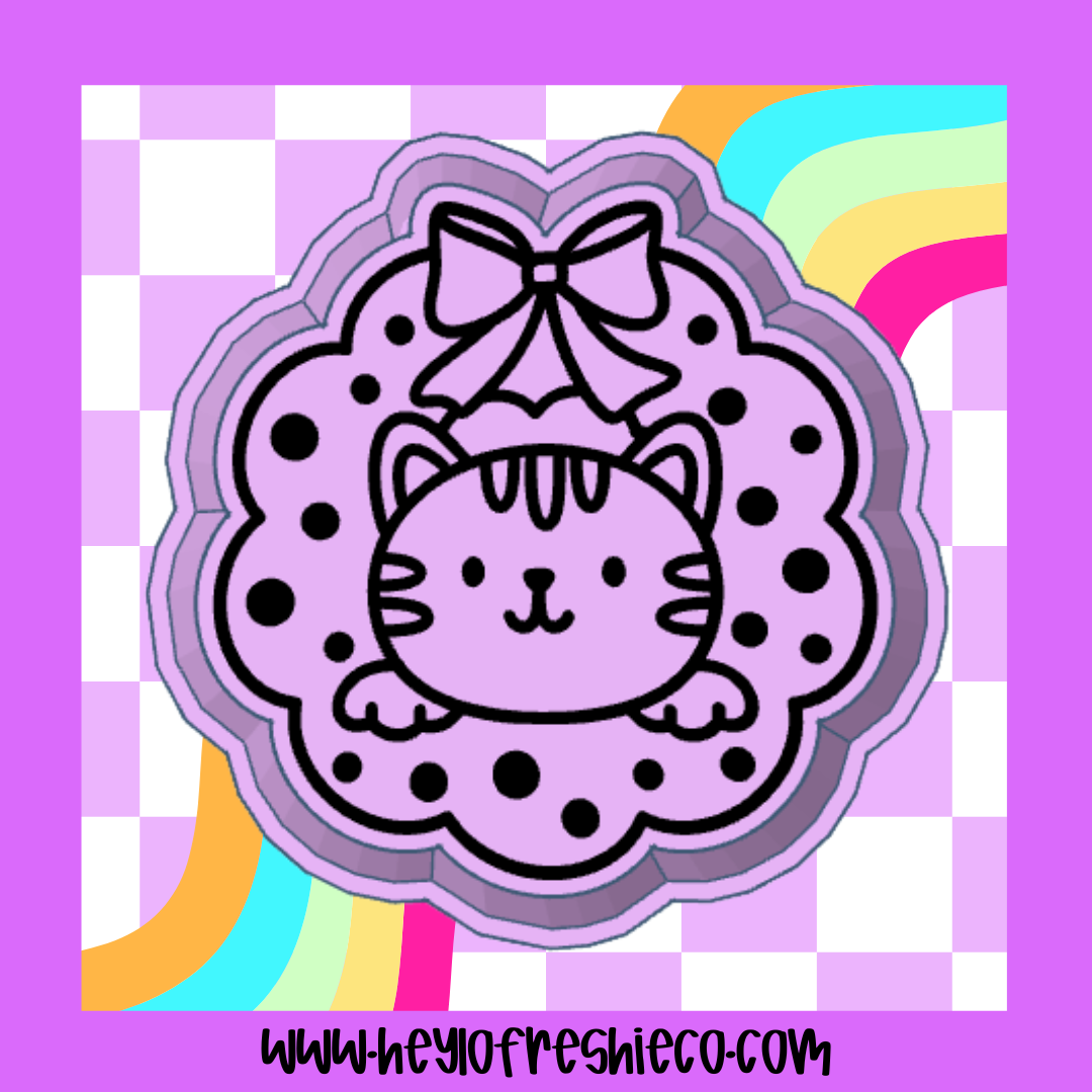 Cat Wreath Silicone Mold