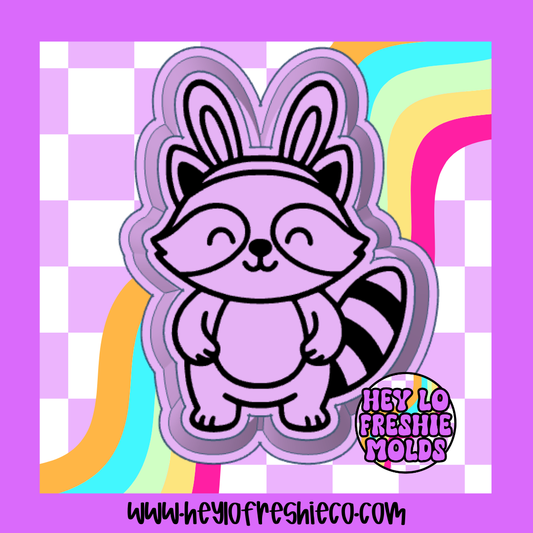 Easter Bunny Raccoon Silicone Mold