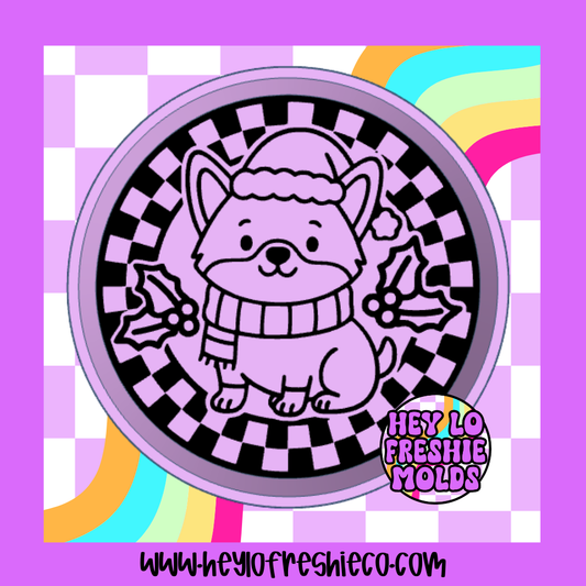 Christmas Corgi Silicone Mold