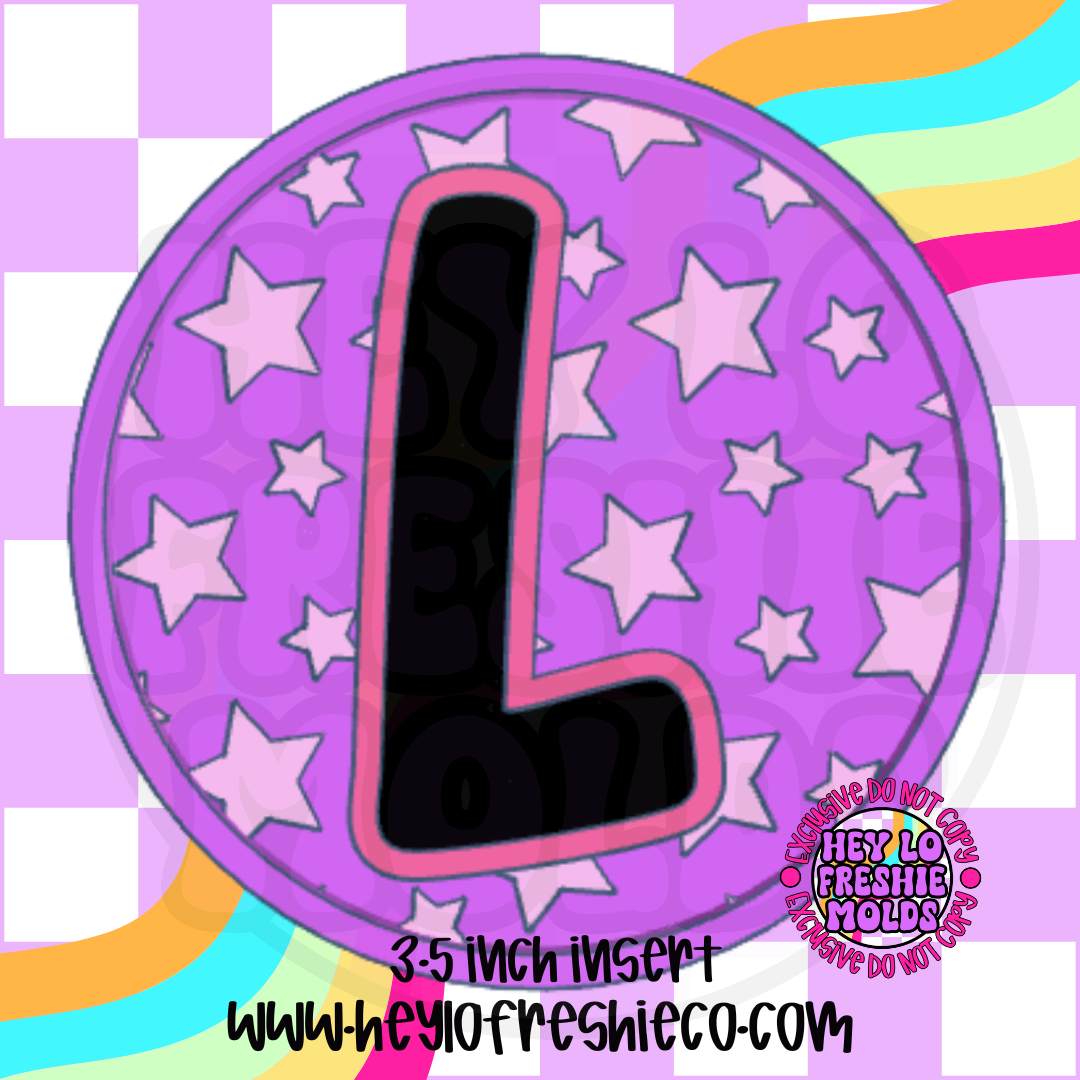 Star Letter Inserts Silicone Mold