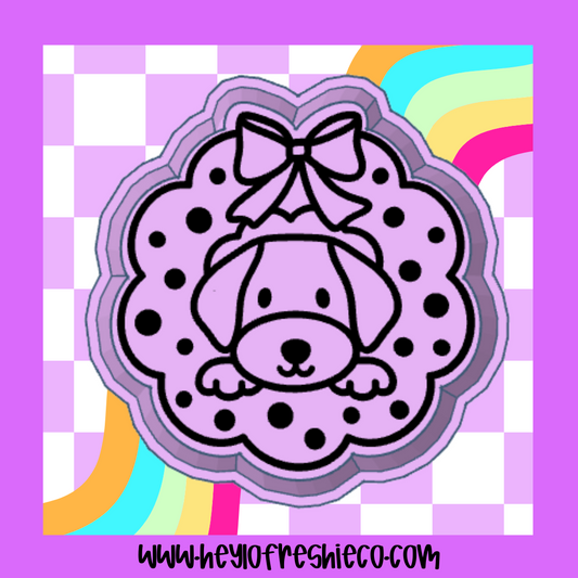 Dog Wreath Silicone Mold