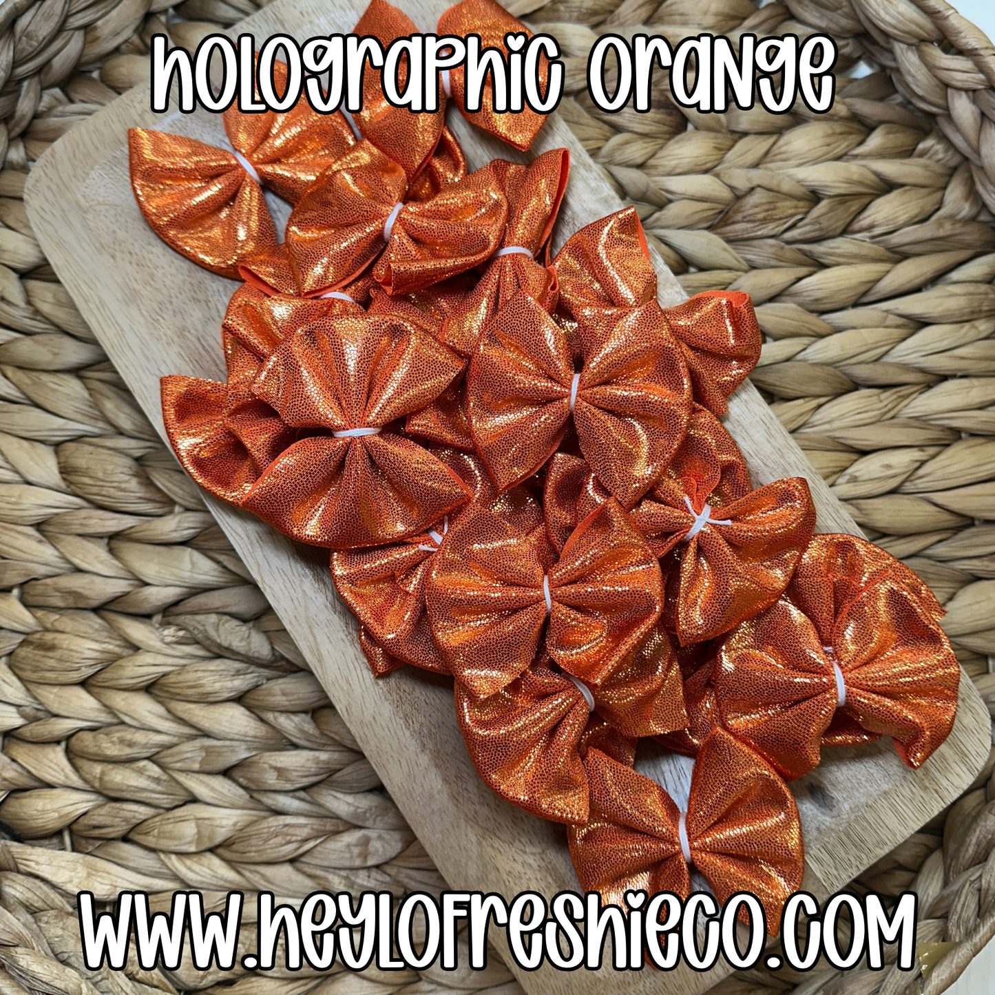 Freshie Bow: Holographic Orange