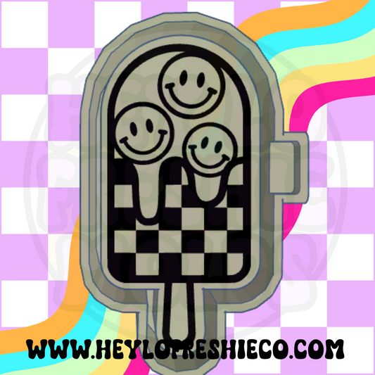 Checkered Popsicle Silicone Mold