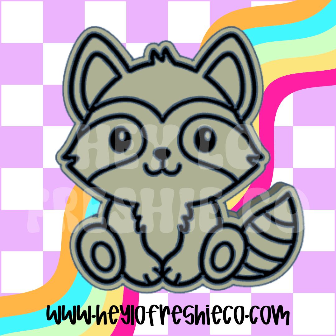 Cute Raccoon Silicone Mold