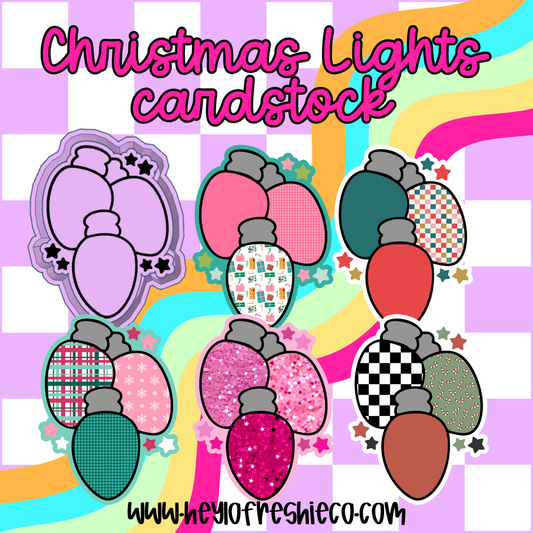 Christmas Lights Cardstock Grab Bag | 10 Count