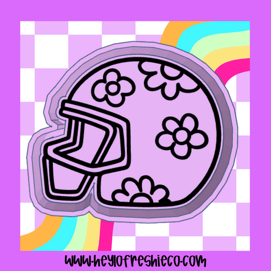 Flower Football Helmet Silicone Mold