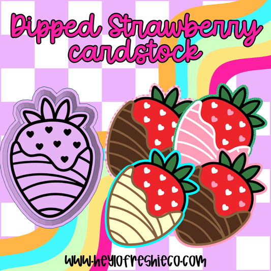 Dipped Strawberry Cardstock Grab Bag | 10 Count