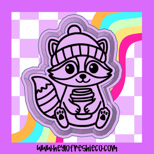 Cozy Raccoon Silicone Mold