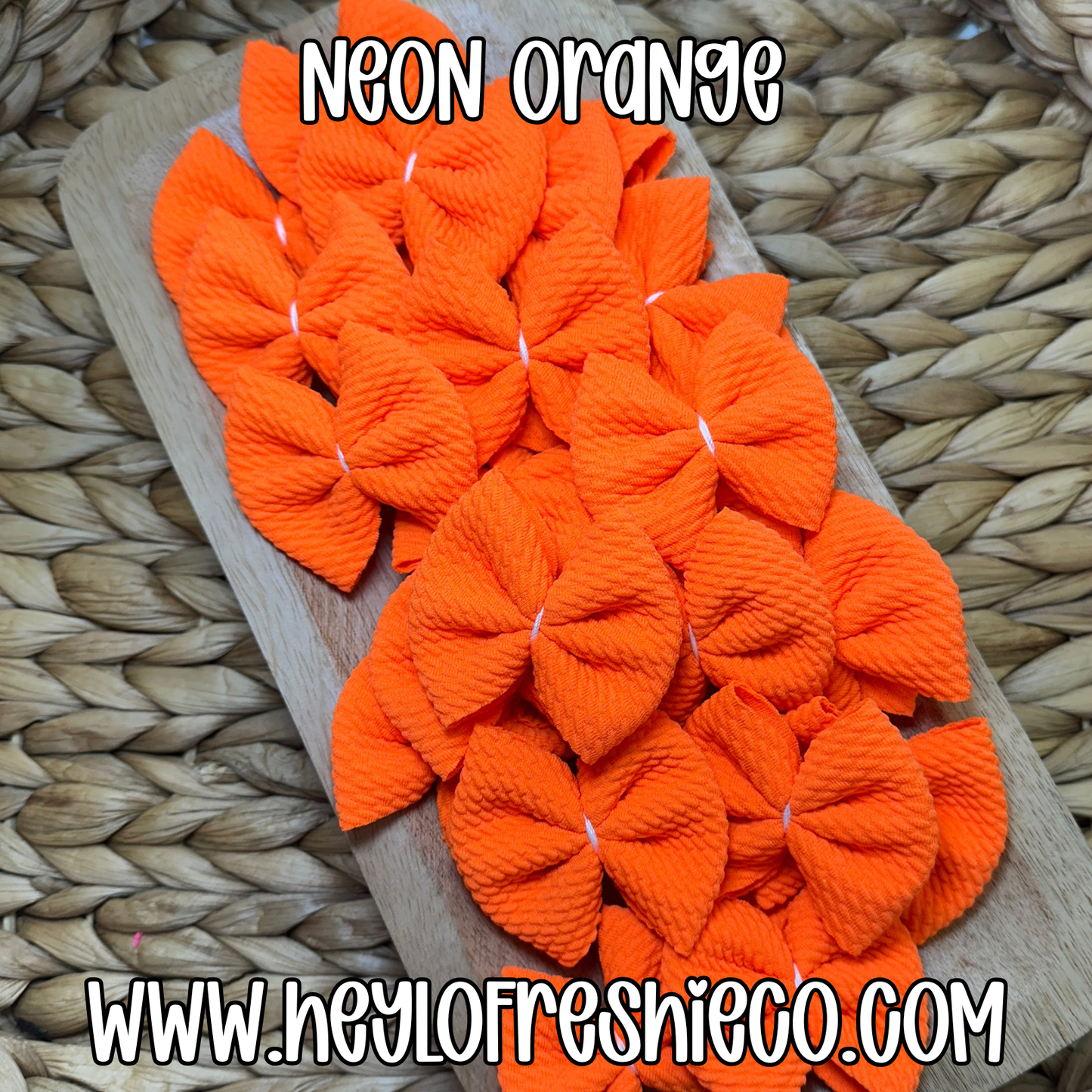 Freshie Bow: Neon Orange