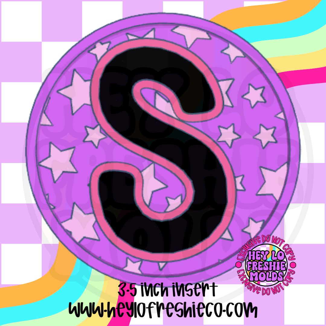 Star Letter Inserts Silicone Mold