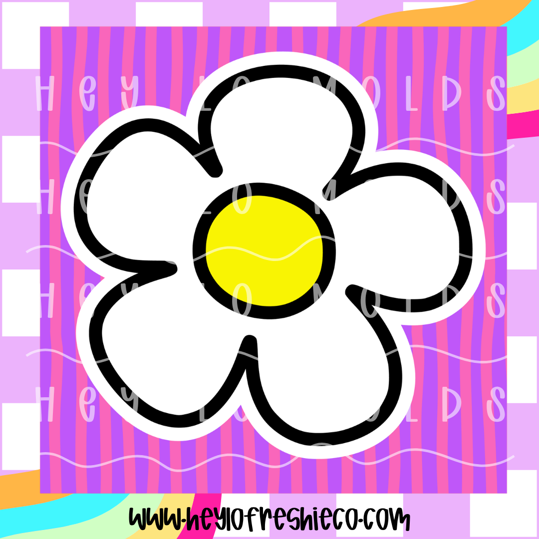Square Cardstock | Striped Daisy