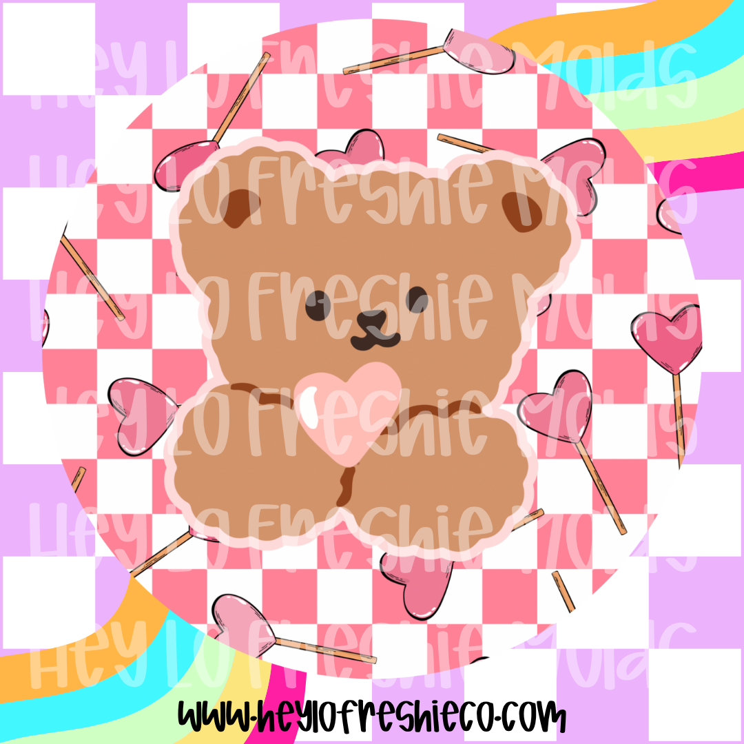 Round Cardstock | Teddy Bear
