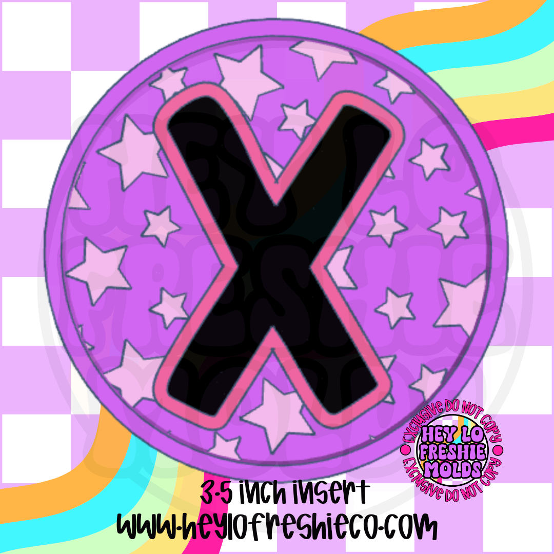 Star Letter Inserts Silicone Mold