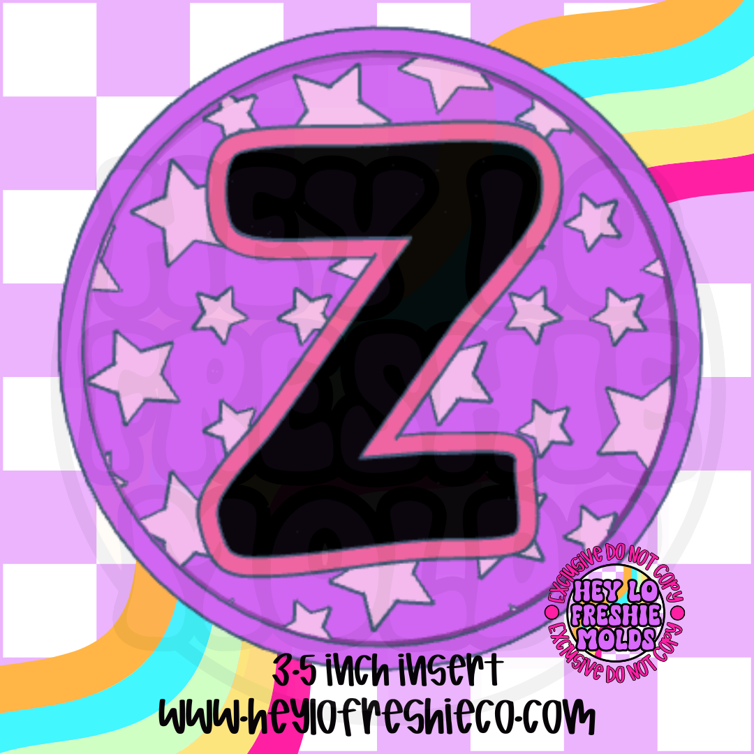 Star Letter Inserts Silicone Mold