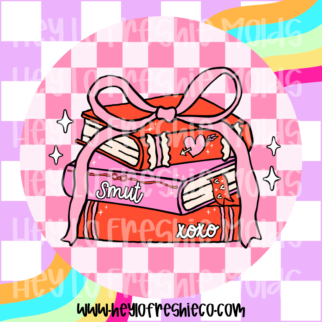 Round Cardstock | Valentine Book Stack