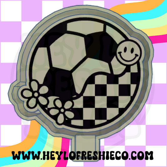 Checkered Soccer Silicone Mold