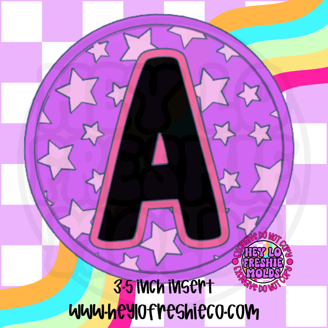 Star Letter Inserts Silicone Mold