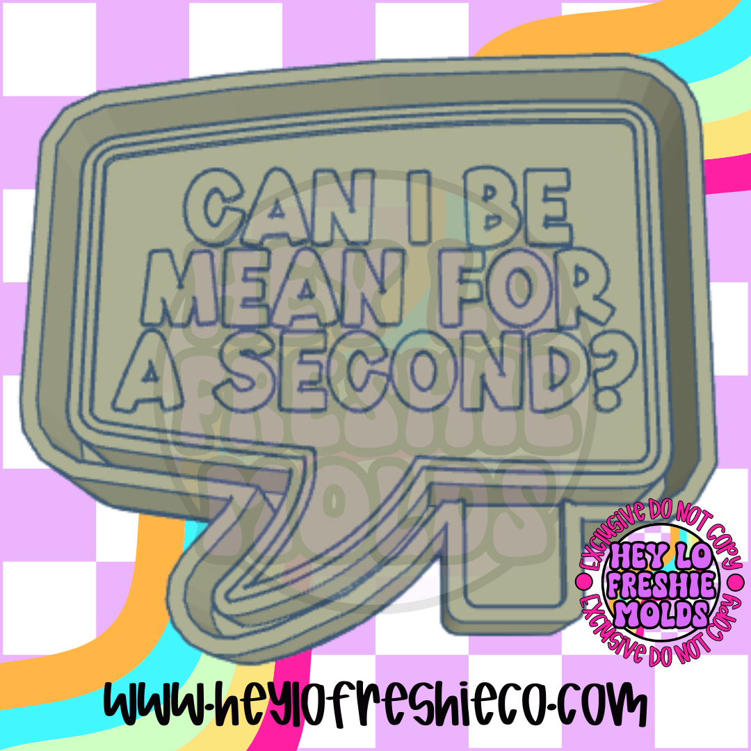 Can I Be Mean For A Second Silicone Mold