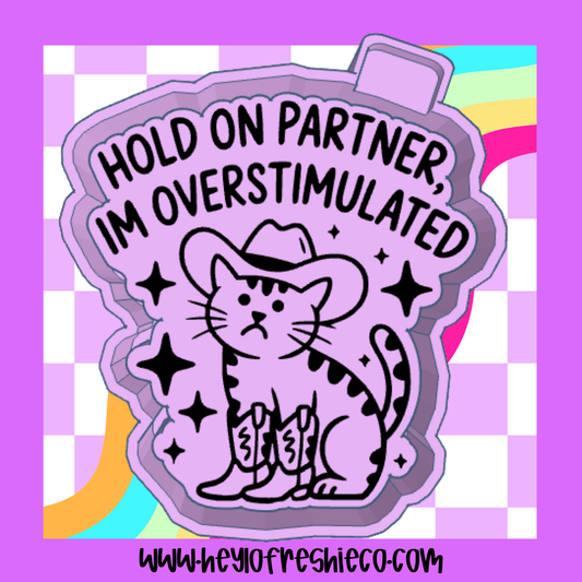 Hold On Partner I'm Overstimulated Silicone Mold