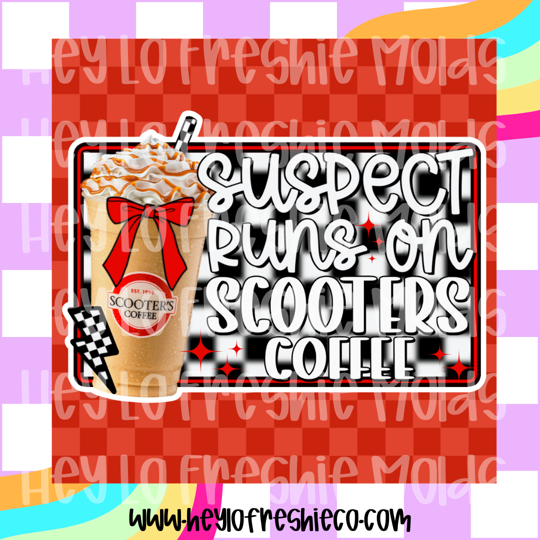 Square Cardstock | Suspect Runs On Scooters