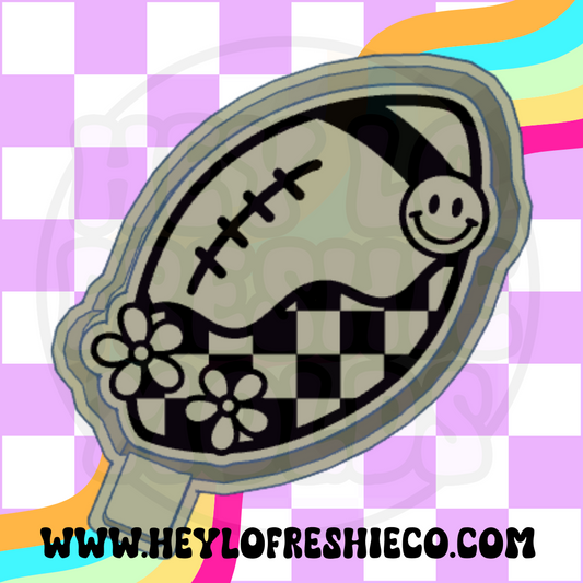 Checkered Football Silicone Mold