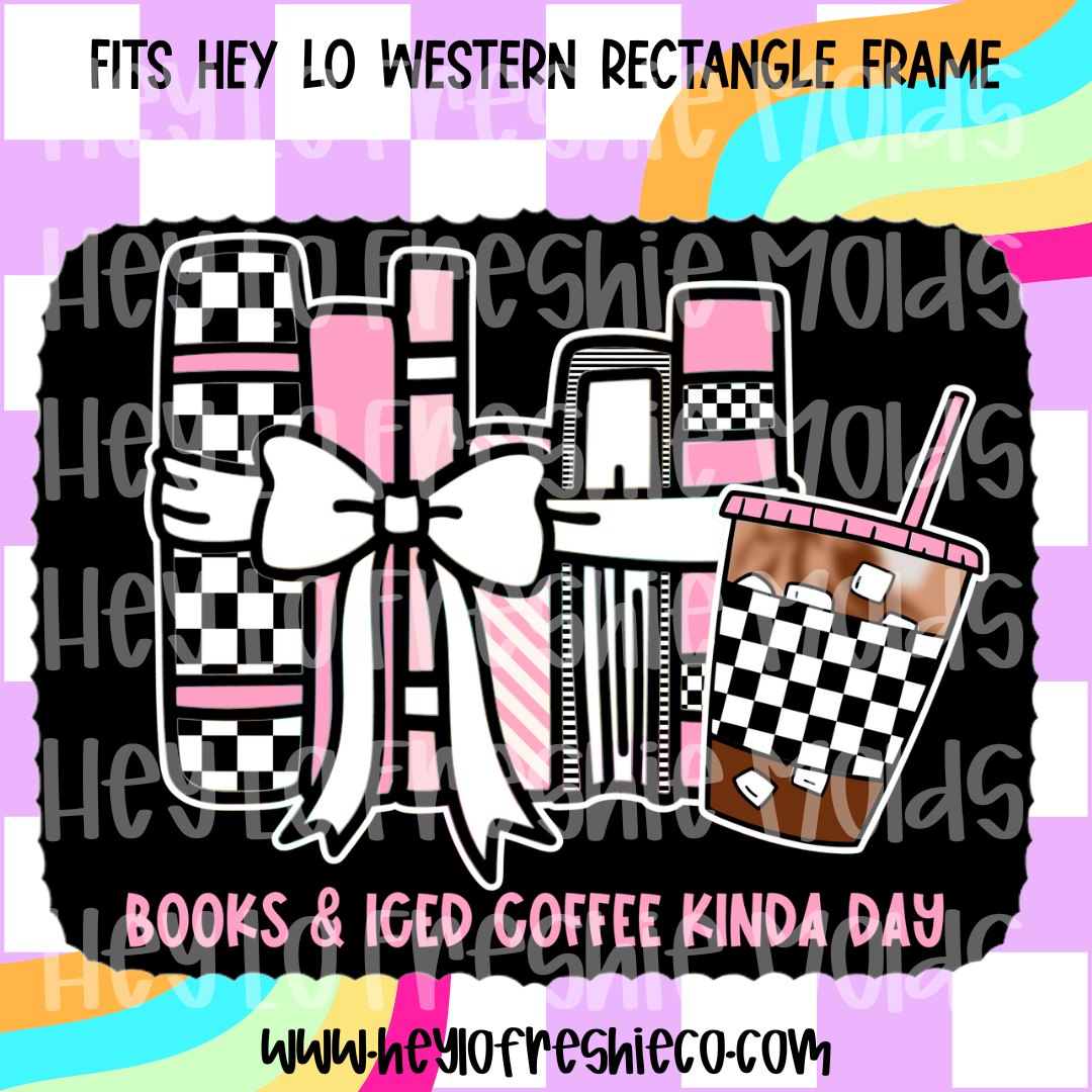Western Rectangle Frame Cardstock | Books And Iced Coffee Kinda Day