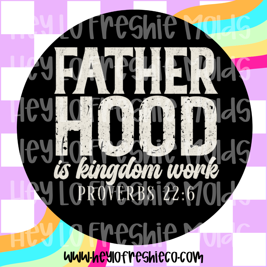 Round Cardstock | Fatherhood Is Kingdom Work