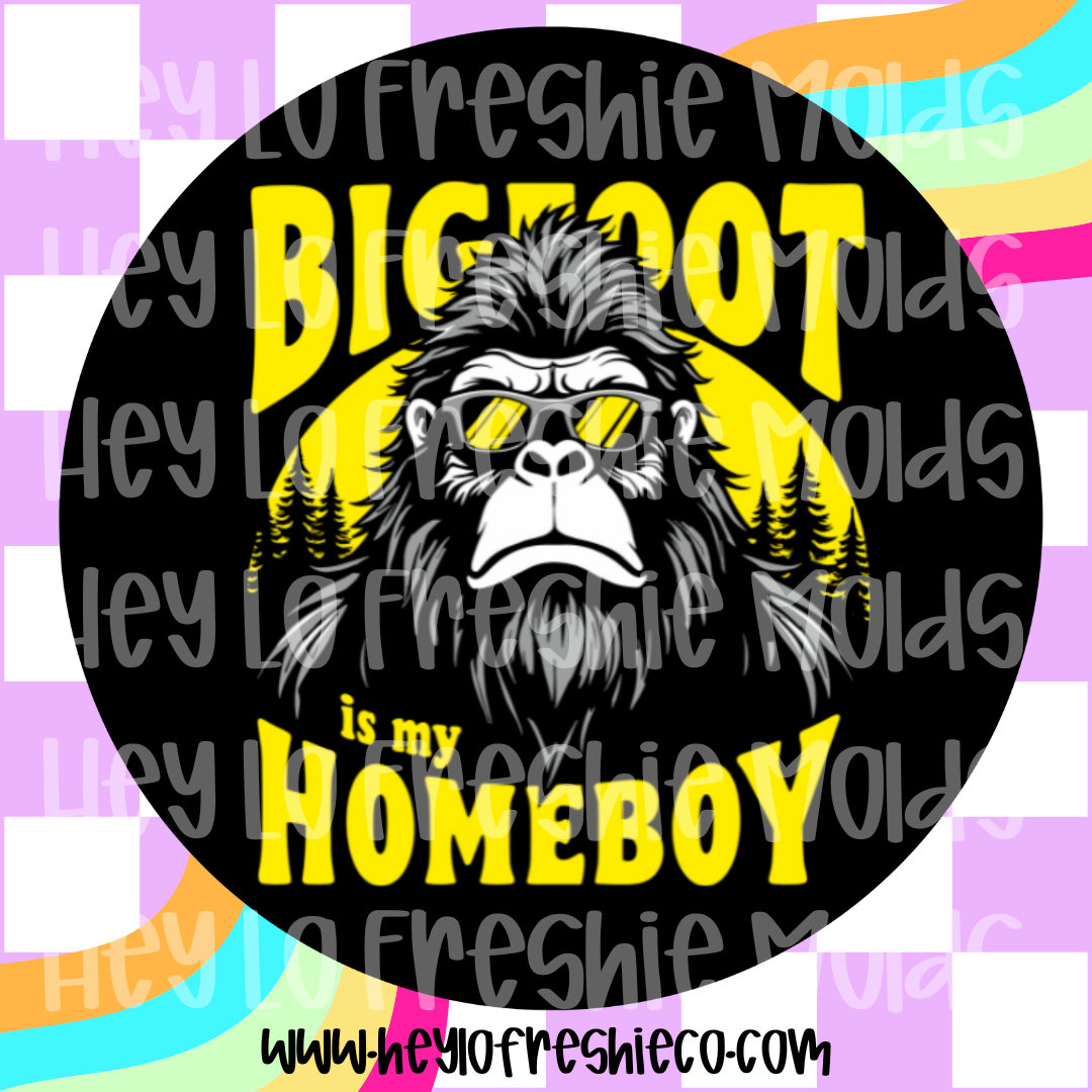 Round Cardstock | Bigfoot Is My Homeboy