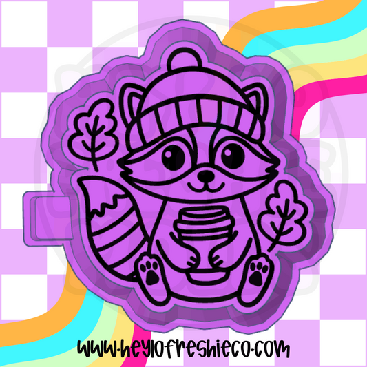 Fall Raccoon Silicone Mold