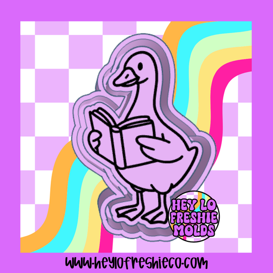Goose With Book Silicone Mold