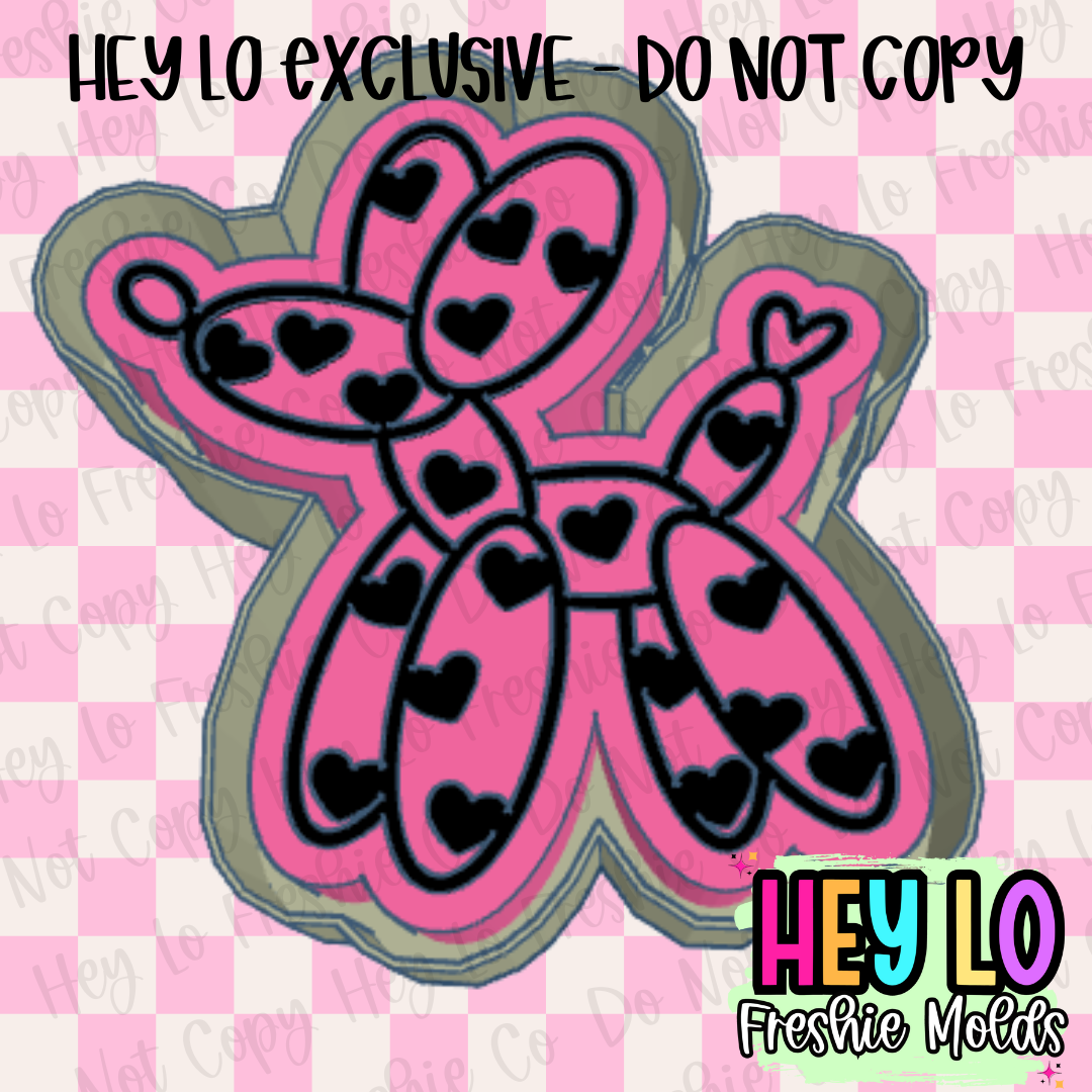 Heart Balloon Dog Silicone Mold