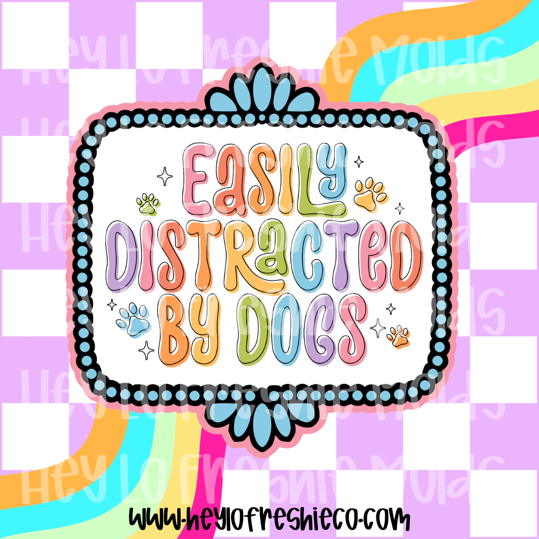 FULL Western Rectangle Frame Cardstock | Easily Distracted By Dogs