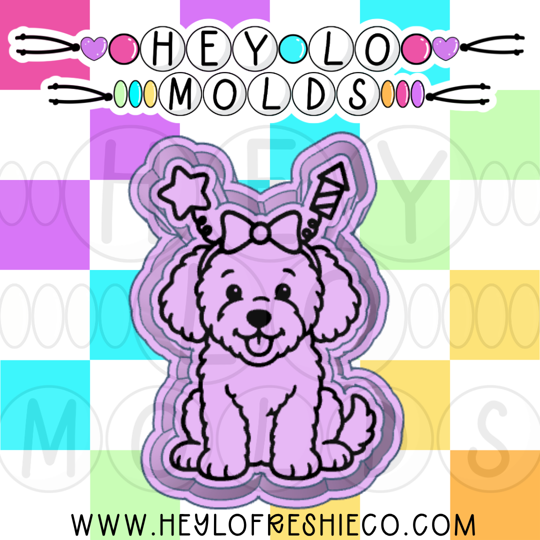 Patriotic Dog Silicone Mold
