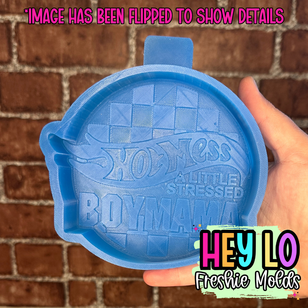 Hot Mess Boy Mama Silicone Mold