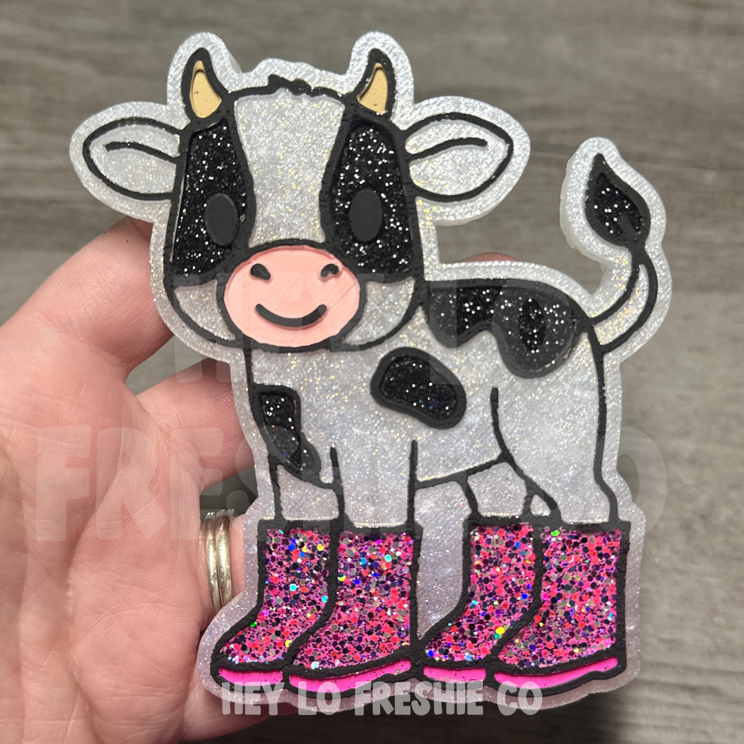 Cutie Cow In Boots Silicone Mold