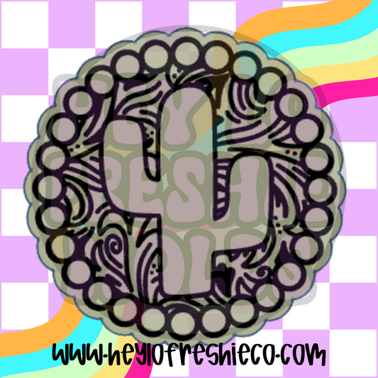 Concho Cactus Silicone Mold