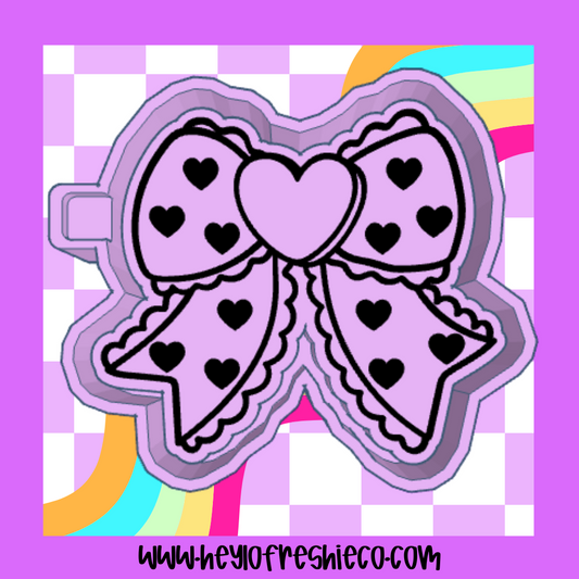 Heart Lace Bow Silicone Mold