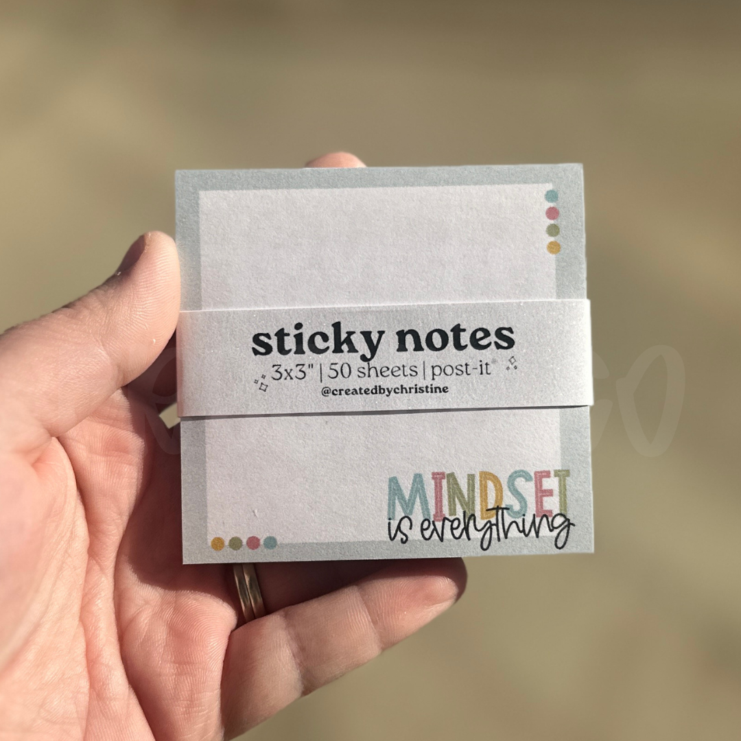 Mindset Is Everything Sticky Notes