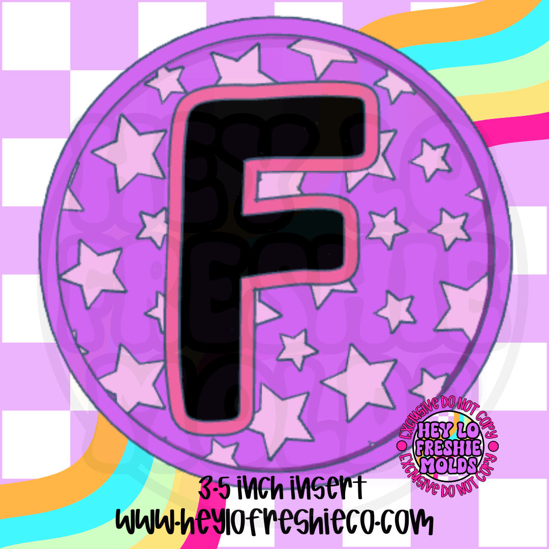 Star Letter Inserts Silicone Mold
