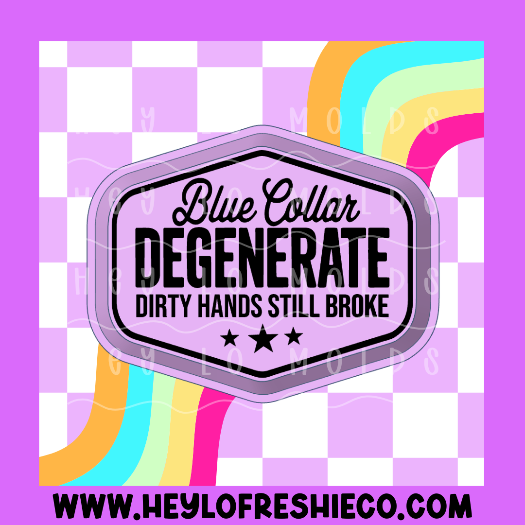 Blue Collar Degenerate Silicone Mold