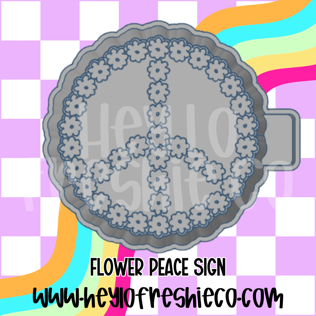 Flower Peace Sign Silicone Mold