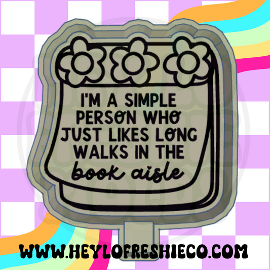 Long Walks In The Book Aisle Silicone Mold